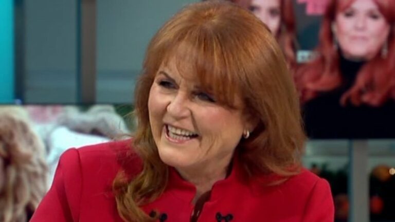 Sarah Ferguson jokes that she&apos;s &apos;proud&apos; of how her breasts look