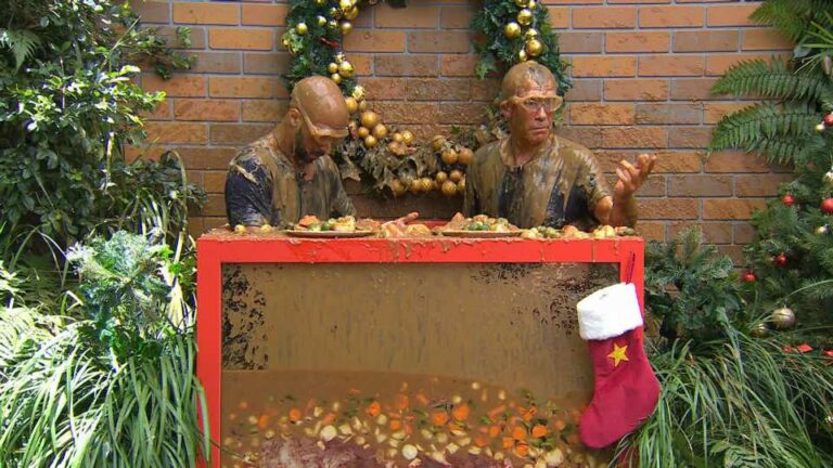 Watch the moment furious Nigel Farage is soaked in GRAVY during horrifying I'm A Celebrity Bushtucker Trial | The Sun